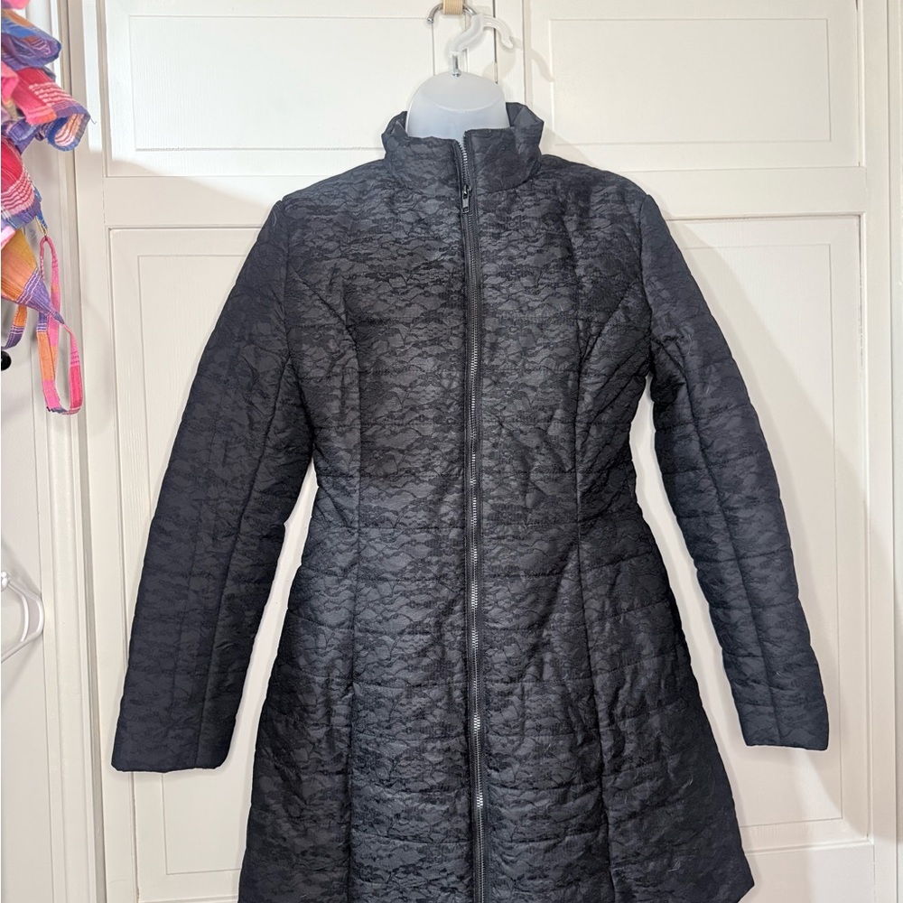 Ark & Co Black Textured Puffer Jacket